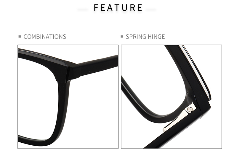 Lunettes &agrave; monture carr&eacute;e &eacute;paisse_feature