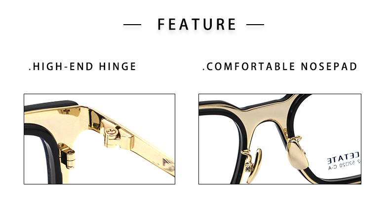 Montures de lunettes de cr&eacute;ateurs vintage_detials