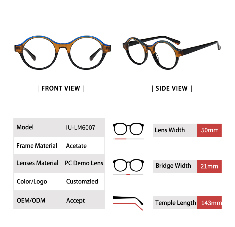 Cadres optiques ronds_detials