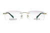 Montures de lunettes en titane en gros 66309