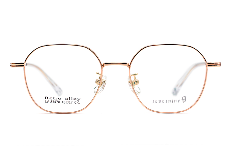 Montures de lunettes en métal en gros 83478