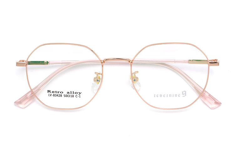 Monture de Lunettes M&eacute;tal - Or Rose