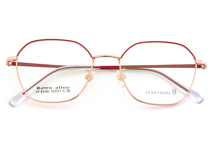 Montures Optiques R&eacute;tro - Rouge⩔