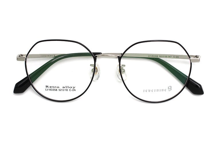 Lunettes de Vue Homme M&eacute;tal - Noir & Gris