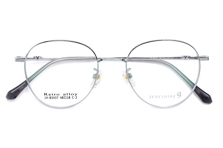 Montures de lunettes circulaires - Argent