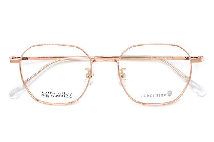 Grandes montures optiques - Or