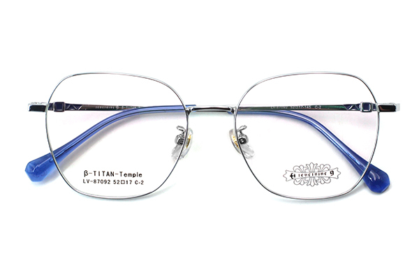 Montures de lunettes en métal titane pour hommes et femmes, 87092