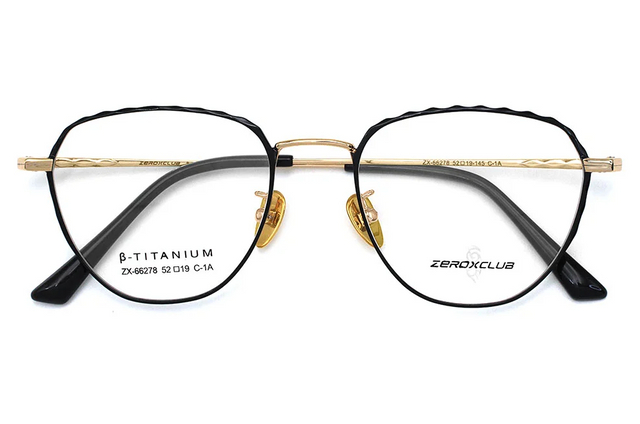 Montures de lunettes en titane pour hommes 66278