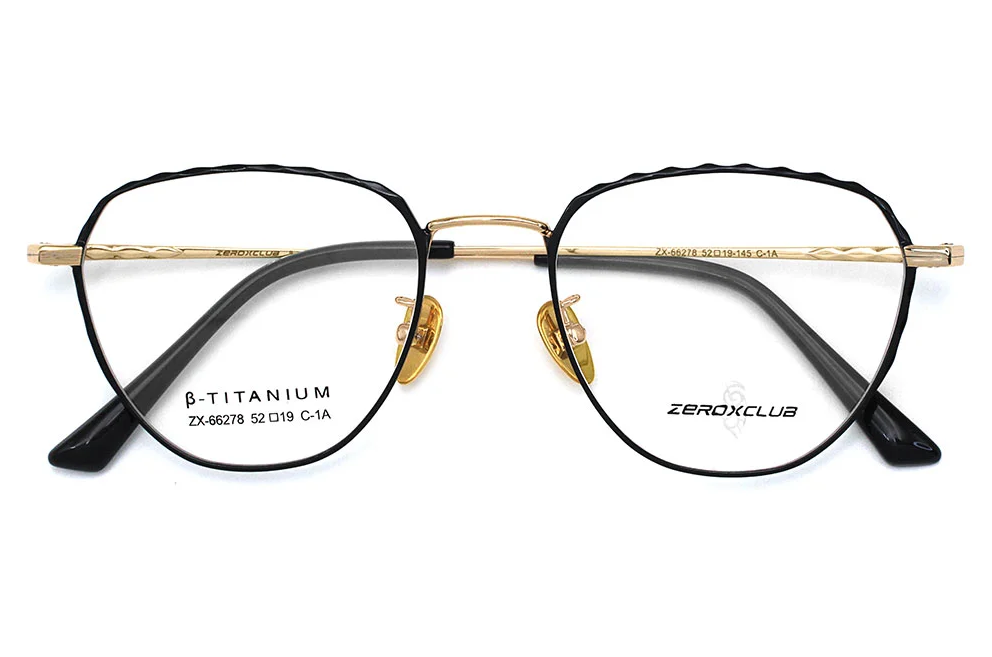 Monture de lunettes en titane en gros 66278