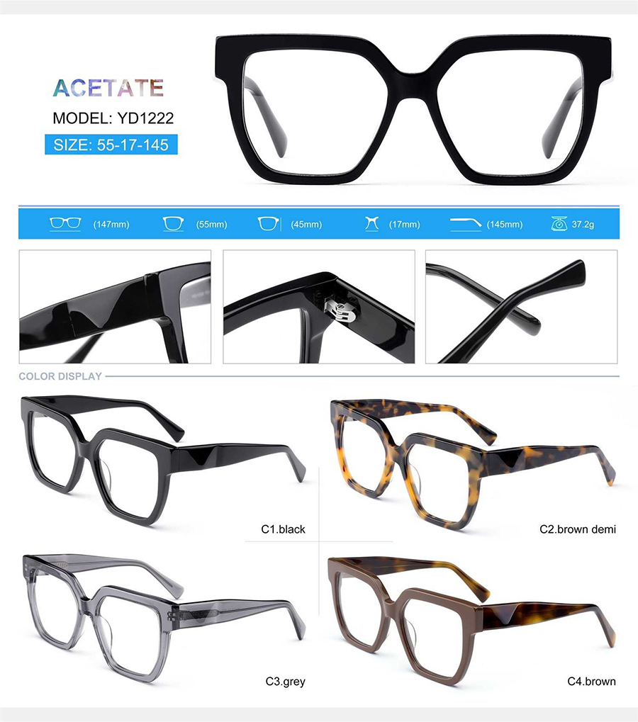 montures de lunettes haut de gamme YD1222