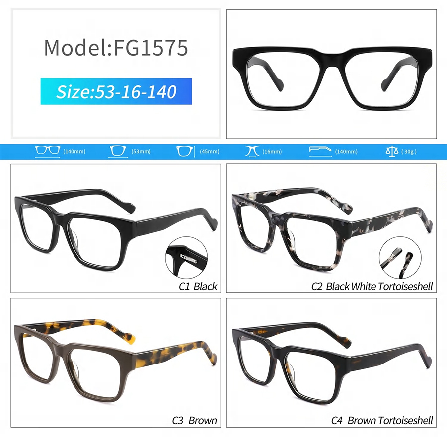 montures de lunettes populaires pour hommes FG1575