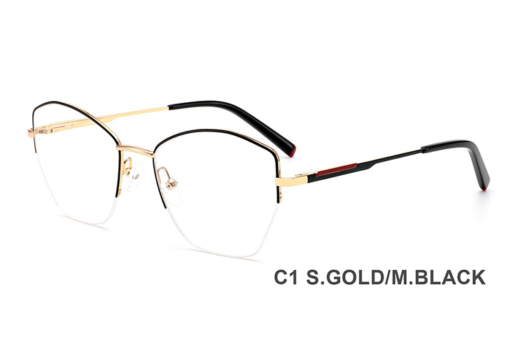 Montures de lunettes en métal en gros H8341B