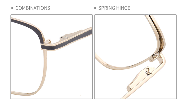 Lunettes &agrave; monture m&eacute;tallique vintage