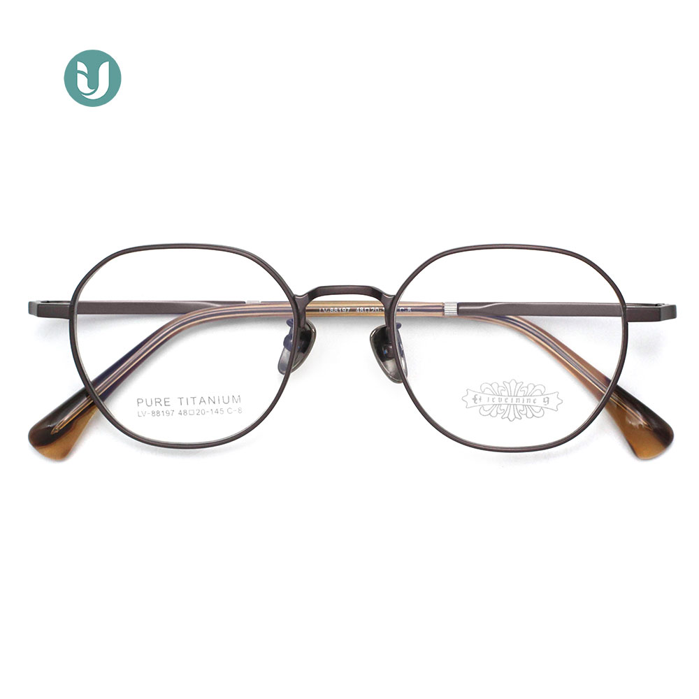 Montures de lunettes en titane en gros 88197