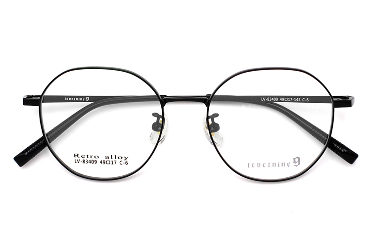 Lunettes &agrave; monture en m&eacute;tal - Noir