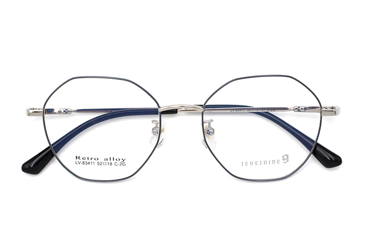 Montures optiques en m&eacute;tal - Gris