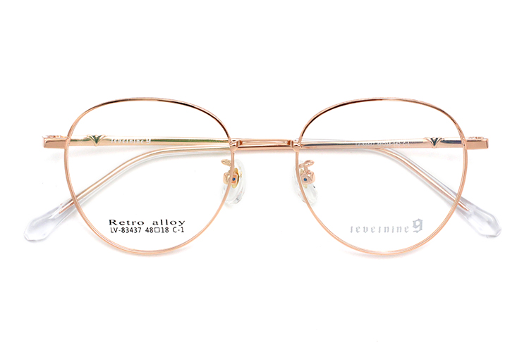 Montures de lunettes circulaires - Or