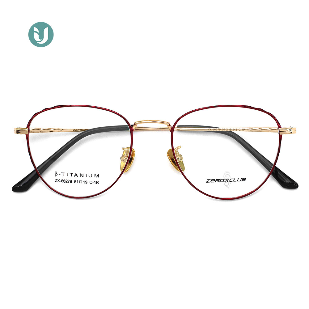 Monture de lunettes en titane en gros 66279