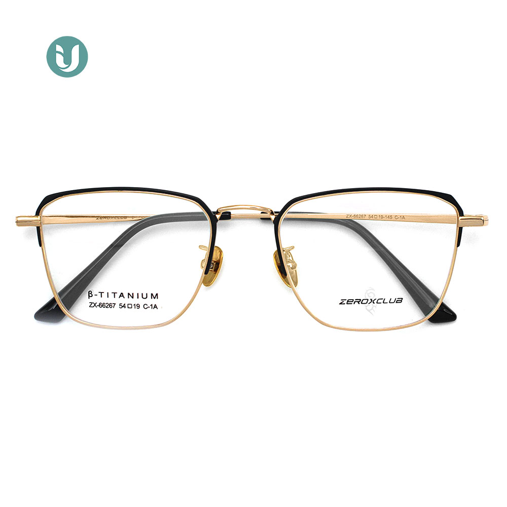 Monture de lunettes en titane en gros 66267