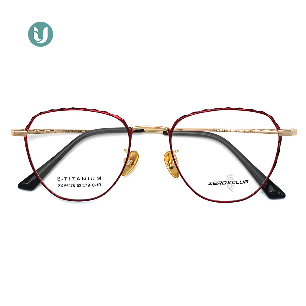 Monture de lunettes en titane en gros 66278