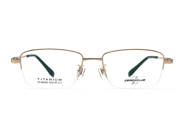 Lunettes en titane semi-sans monture, montures en verre 66320