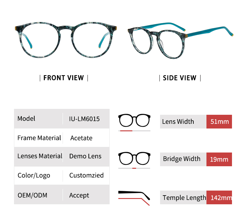 Montures de lunettes rondes_detials