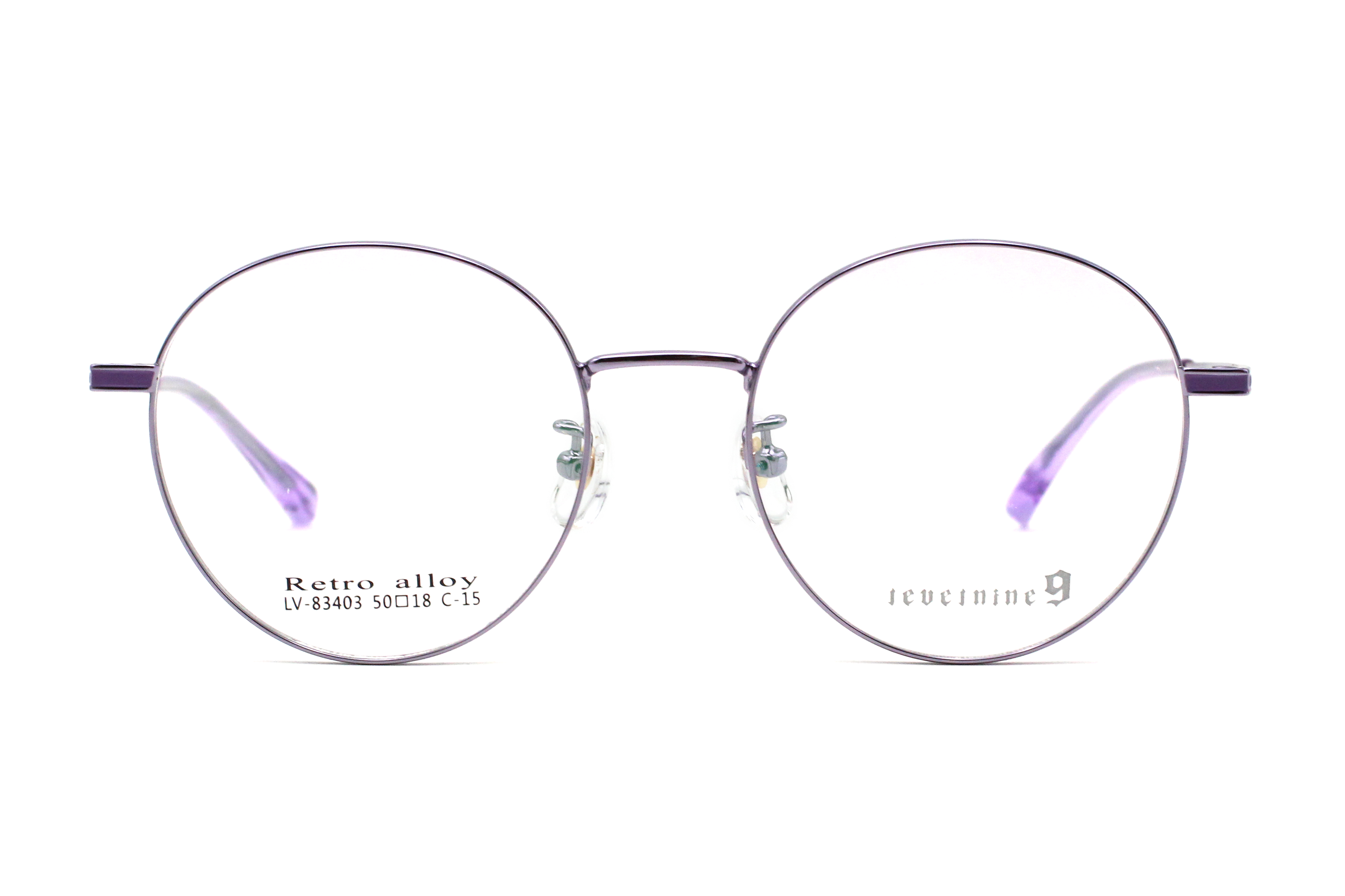 Montures de lunettes en métal en gros 83403