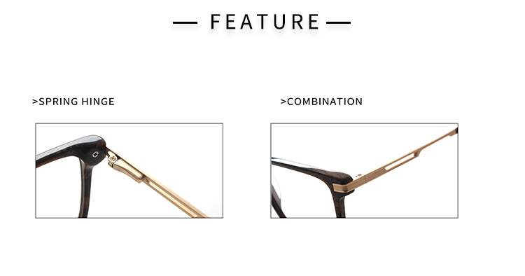 Lunettes rectangulaires fines - D&eacute;tails