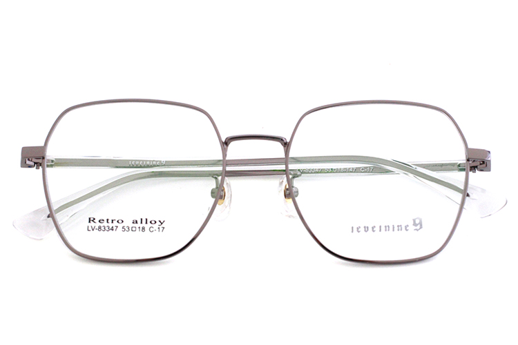 Lunettes de vue carr&eacute;es m&eacute;talliques - Gun