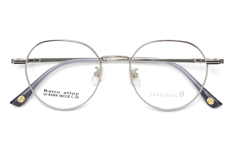 Cadre Rond en M&eacute;tal - Argent