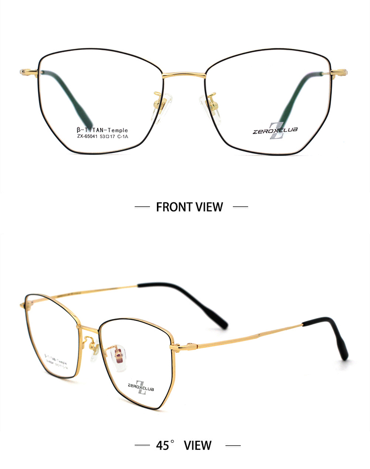 montures de lunettes personnalis&eacute;es_or noir 