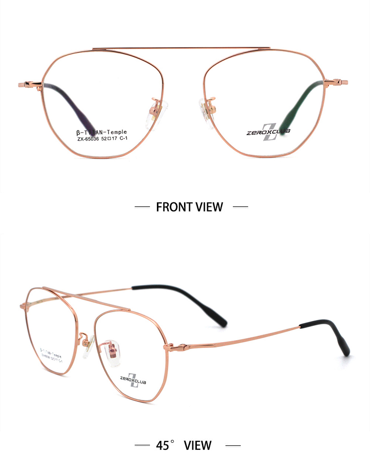 Montures de lunettes haut de gamme_or rose 