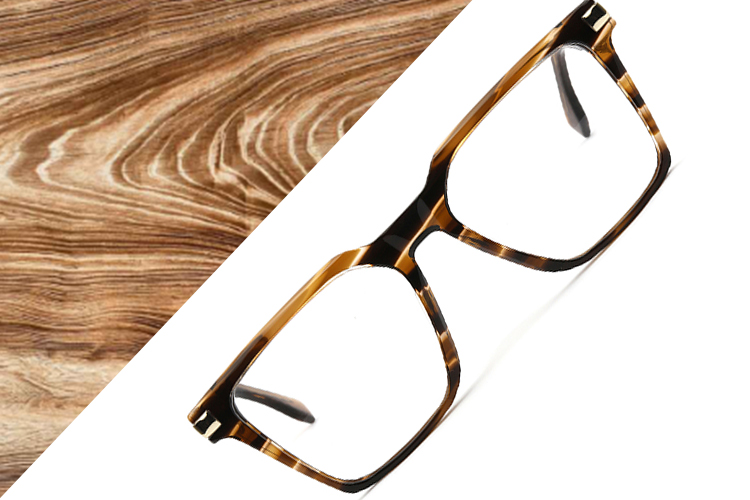 Montures de lunettes marron terreux --- Mod&egrave;le-JBO6188