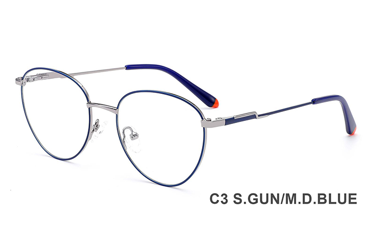 Montures de lunettes en métal en gros H8334A