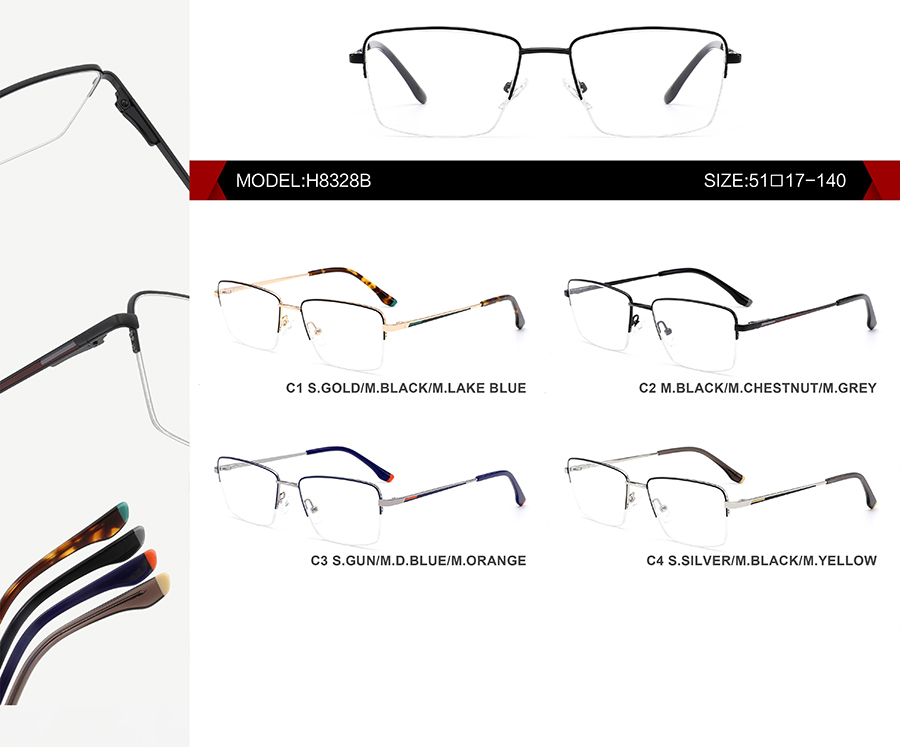 montures de lunettes r&eacute;tro en m&eacute;tal