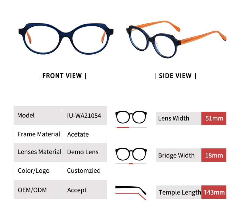 Lunettes rondes en ac&eacute;tate_detials