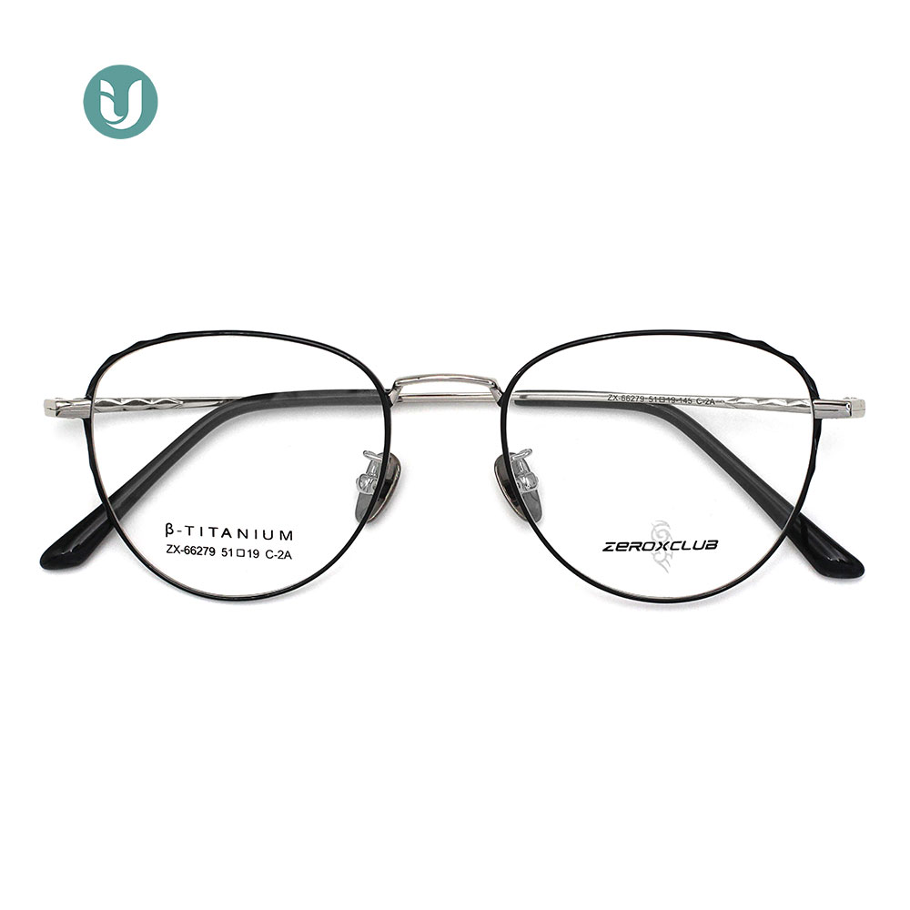 Monture de lunettes en titane en gros 66279