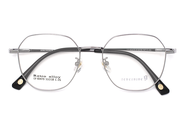 Lunettes en m&eacute;tal pour homme - Gris