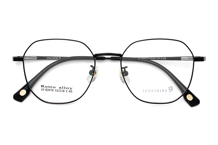 Lunettes en m&eacute;tal pour homme - Noir