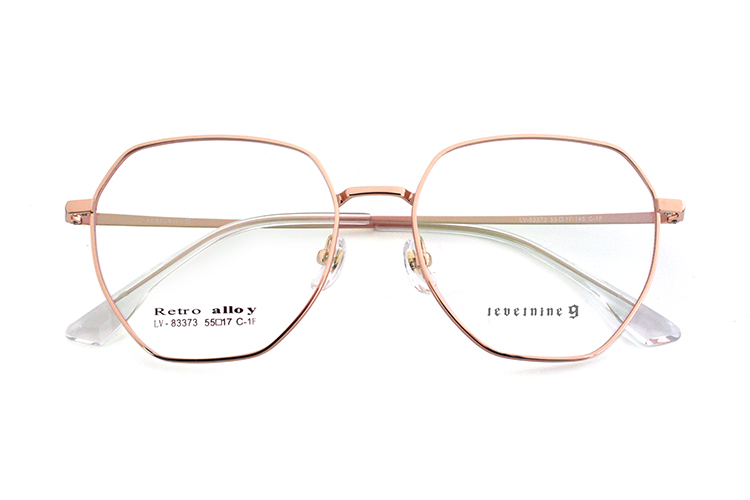 Montures de lunettes surdimensionn&eacute;es - Or rose