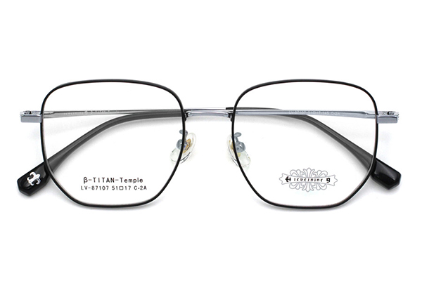 Montures de lunettes en titane en gros 87107