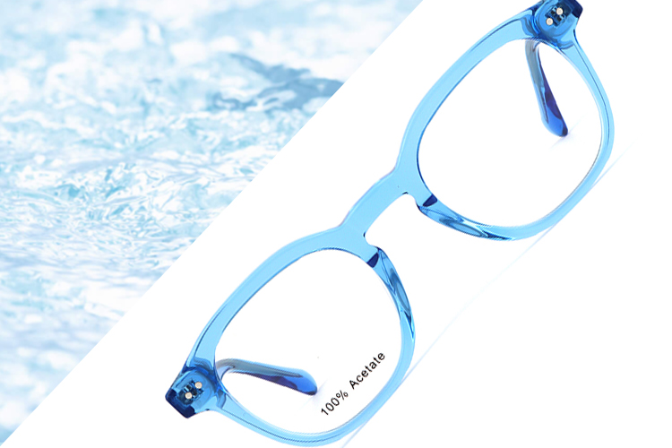 Montures de lunettes bleu aqua---Mod&egrave;le-FD3335