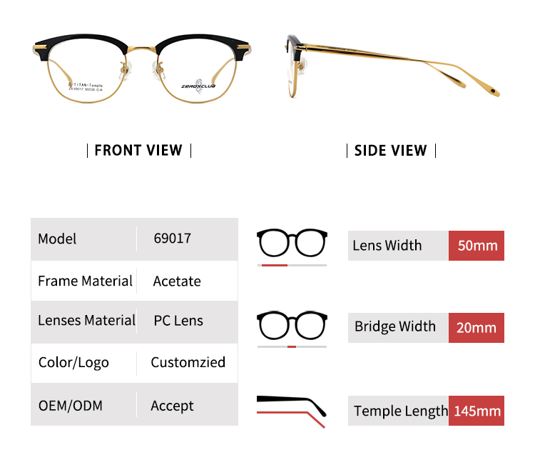 Lunettes de cr&eacute;ateurs haut de gamme_size 