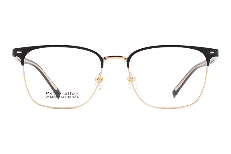 Montures de lunettes en métal en gros S83595