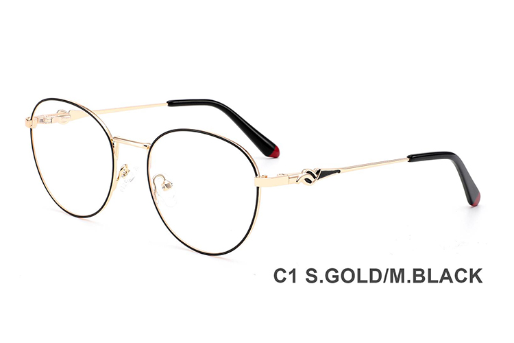 Montures de lunettes en métal en gros H8347A