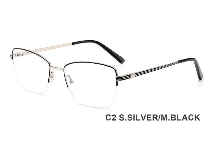 Montures de lunettes en métal en gros H8344A