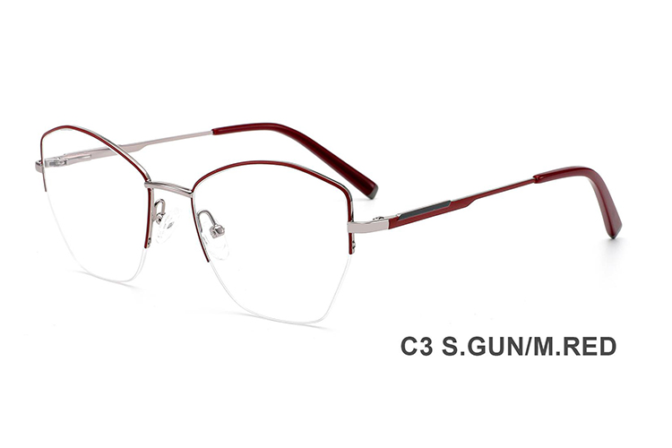 Montures de lunettes en métal en gros H8341B