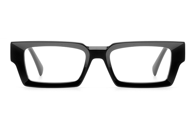 Montures en acétate noir
