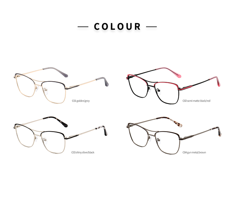 Lunettes &agrave; monture m&eacute;tallique