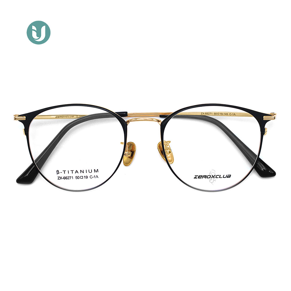 Montures de lunettes en titane en gros 66271